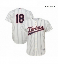 Mens Minnesota Twins 18 Mitch Garver Replica Cream Alternate Cool Base Baseball Jersey 