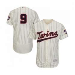 Mens Minnesota Twins 9 Marwin Gonzalez Cream Alternate Flex Base Authentic Collection Baseball Jersey