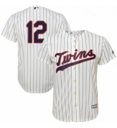 Youth Majestic Minnesota Twins 12 Jake Odorizzi Authentic Cream Alternate Cool Base MLB Jersey 