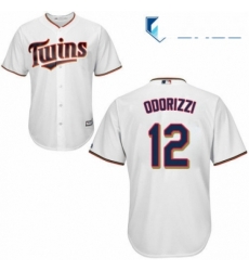 Youth Majestic Minnesota Twins 12 Jake Odorizzi Authentic White Home Cool Base MLB Jersey 