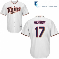 Youth Majestic Minnesota Twins 17 Jose Berrios Replica White Home Cool Base MLB Jersey