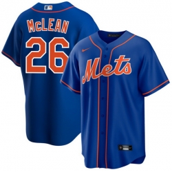 Men New York Mets Nike Nolan McLean #26 Blue Home Stitched Player Jersey