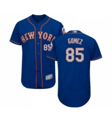 Mens New York Mets 85 Carlos Gomez Royal Gray Alternate Flex Base Authentic Collection Baseball Jersey