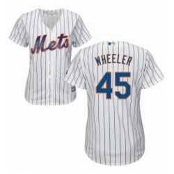 Womens Majestic New York Mets 45 Zack Wheeler Replica White Home Cool Base MLB Jersey