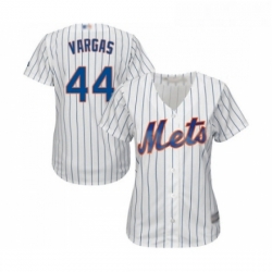 Womens New York Mets 44 Jason Vargas Authentic White Home Cool Base Baseball Jersey 