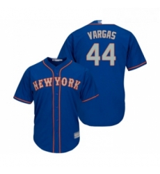 Youth New York Mets 44 Jason Vargas Authentic Royal Blue Alternate Road Cool Base Baseball Jersey 