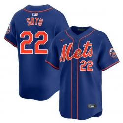 Youth New York Mets Juan Soto #22 Blue Flex Base Stitched MLB Jersey