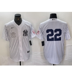 Men New York Yankees 22 Juan Soto White Cool Base Stitched Baseball Jersey 10