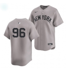 Men New York Yankees 96 George Lombard Jr Gray 2026 All Star Game USA 250 Patch Stitched Baseball Jersey