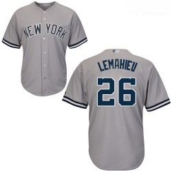 Yankees #26 DJ LeMahieu Grey Cool Base Stitched Youth Baseball Jersey