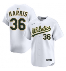 Men Athletics Nike Home Limited Custom Jersey White Harris Hogan 36 Men Athletics Nike Home Limited Custom Jersey White Harris Hogan 36