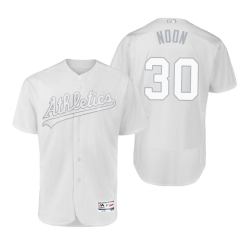 Oakland Athletics Brett Anderson Noon White 2019 Players Weekend MLB Jersey