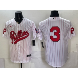 Men Philadelphia Phillies  3 Bryce Harper White 2026 Field of Dreams Stadium Stitched Baseball Jersey