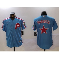 Men Philadelphia Phillies Phanatic Blue Cool Base Stitched Jersey