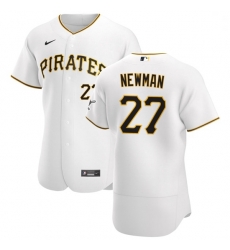 Pittsburgh Pirates 27 Kevin Newman Men Nike White Home 2020 Authentic Player MLB Jersey