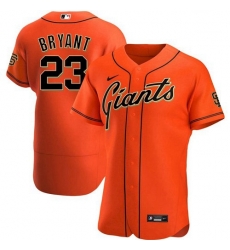 Men's San Francisco Giants #23 Kris Bryant Orange Flex Base Nike Jersey