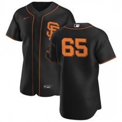 San Francisco Giants 65 Sam Coonrod Men Nike Black Alternate 2020 Authentic Player MLB Jersey