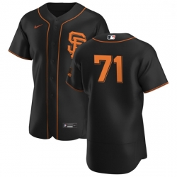 San Francisco Giants 71 Tyler Rogers Men Nike Black Alternate 2020 Authentic Player MLB Jersey