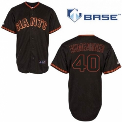 Youth Majestic San Francisco Giants 40 Madison Bumgarner Authentic Black Cool Base MLB Jersey