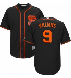 Youth Majestic San Francisco Giants 9 Matt Williams Replica Black Alternate Cool Base MLB Jersey