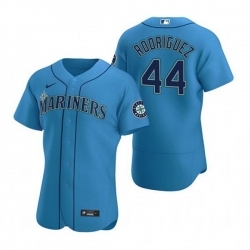 Men Seattle Mariners 44 Julio Rodr EDguez Royal Flex Base Stitched Jersey