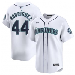 Men Seattle Mariners 44 Julio Rodr EDguez White Home Limited Stitched Jersey