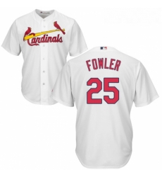 Youth Majestic St Louis Cardinals 25 Dexter Fowler Authentic White Home Cool Base MLB Jersey