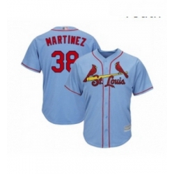 Youth St Louis Cardinals 38 Jose Martinez Replica Light Blue Alternate Cool Base Baseball Jersey 