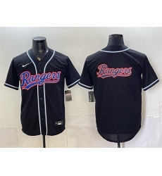 Men Texas Rangers Team Big Logo 2026 Fashion Replica Black Out Stitched Baseball Jerseys Men Texas Rangers Team Big Logo 2026 Fashion Replica Black Out Stitched Baseball Jerseys