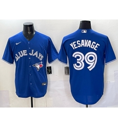 Men Toronto Blue Jays 39 Trey Yesavage Royal Cool Base Stitched Baseball Jersey Men Toronto Blue Jays 39 Trey Yesavage Royal Cool Base Stitched Baseball Jersey