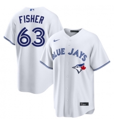 Men Toronto Blue Jays Braydon Fisher 63 White Home Limited Stitched Baseball Jersey