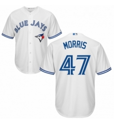 Youth Majestic Toronto Blue Jays 47 Jack Morris Replica White Home MLB Jersey 