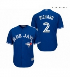 Youth Toronto Blue Jays 2 Clayton Richard Replica Blue Alternate Baseball Jersey 