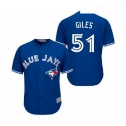 Youth Toronto Blue Jays 51 Ken Giles Replica Blue Alternate Baseball Jersey 