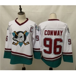 Ducks 96 Charlie Conway White 2020 21 Reverse Retro Adidas Jersey