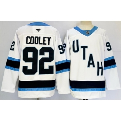 Men Utah Hockey Club 92 Logan Cooley White 2024 25 Stitched Jersey