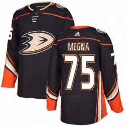 Youth Adidas Anaheim Ducks 75 Jaycob Megna Premier Black Home NHL Jersey 