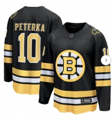 Men Boston Bruins 10 JJ Peterka Black Home Breakaway Jersey Men Boston Bruins 10 JJ Peterka Black Home Breakaway Jersey