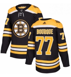 Mens Adidas Boston Bruins 77 Ray Bourque Authentic Black Home NHL Jersey 