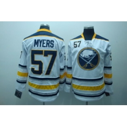 Buffalo Sabres Jerseys 57 Tyler Myers Away White Hockey Jersey