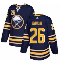 Youth Adidas Buffalo Sabres 26 Rasmus Dahlin Authentic Navy Blue Home NHL Jersey 