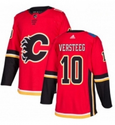 Youth Adidas Calgary Flames 10 Kris Versteeg Authentic Red Home NHL Jersey 