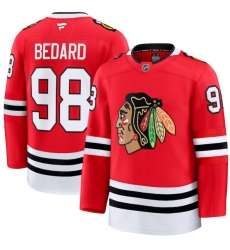 Men Chicago Blackhawks Active Player Custom Red 2024 25 Home Stitched Hockey Jersey