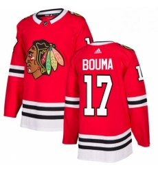 Mens Adidas Chicago Blackhawks 17 Lance Bouma Premier Red Home NHL Jersey 