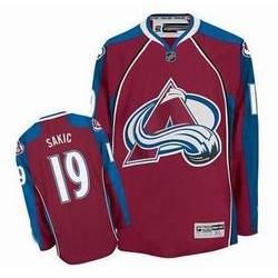 Colorado Avalanche #19 Joe Sakic Red jersey