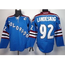Colorado Avalanche 92 Gabriel Landeskog Blue NHL Jerseys