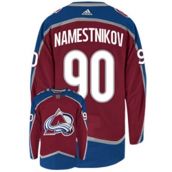 Men Colorado Avalanche 90 Vladislav Namestnikov Red Adidas Jersey