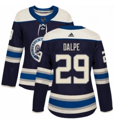 Womens Adidas Columbus Blue Jackets 29 Zac Dalpe Authentic Navy Blue Alternate NHL Jersey 