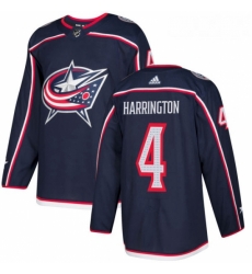 Youth Adidas Columbus Blue Jackets 4 Scott Harrington Premier Navy Blue Home NHL Jersey 