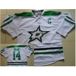 Dallas Stars 14 Jamie Benn White Jerseys